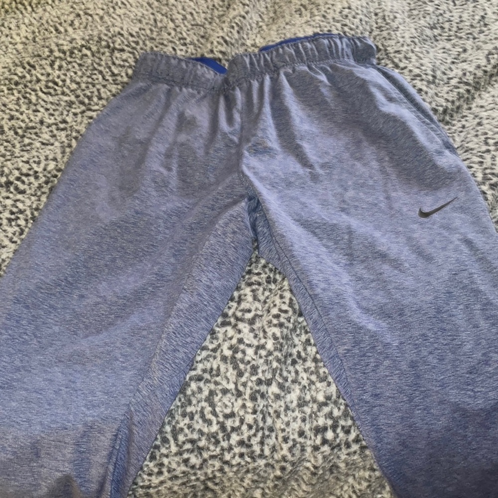 Nike DriFit Heathered Blue joggers